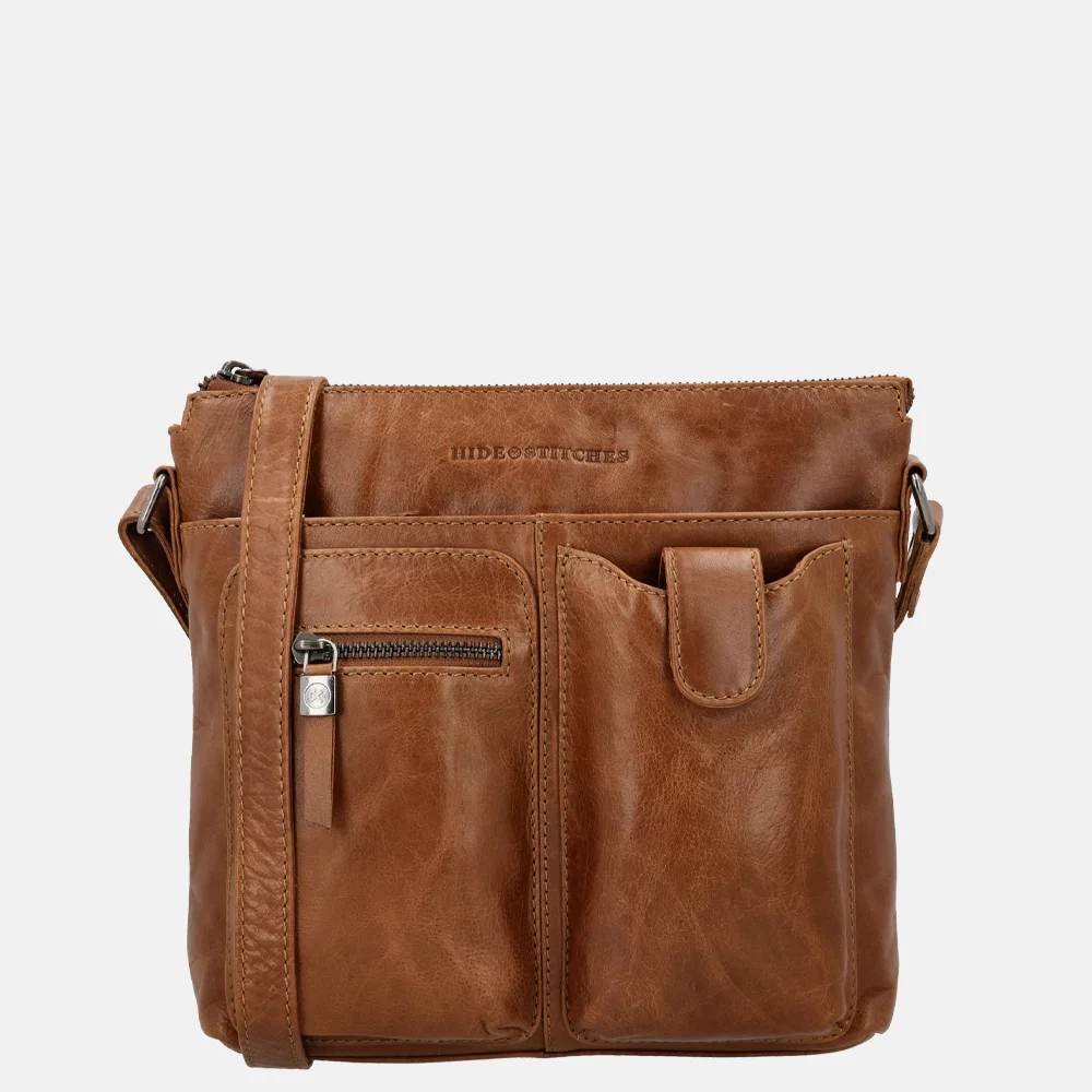 Hide Stitches Idaho crossbodytas bruin